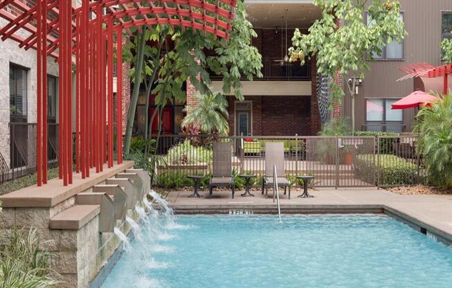 Swimming Pool With Relaxing Sundecks at The Core, Texas