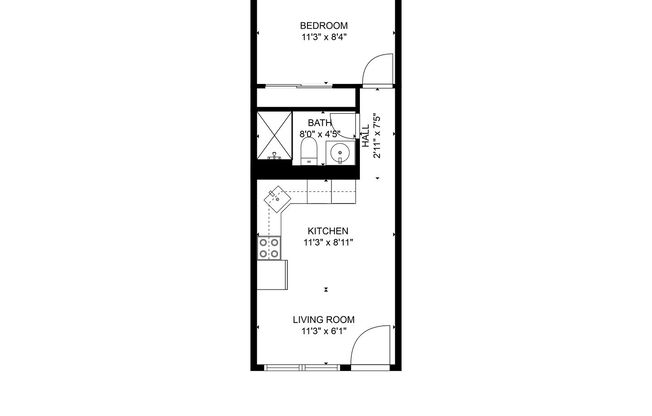 1 bed, 1 bath, $1,139