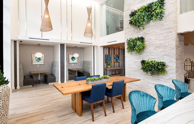 Dining areas and ideal work from home areas
