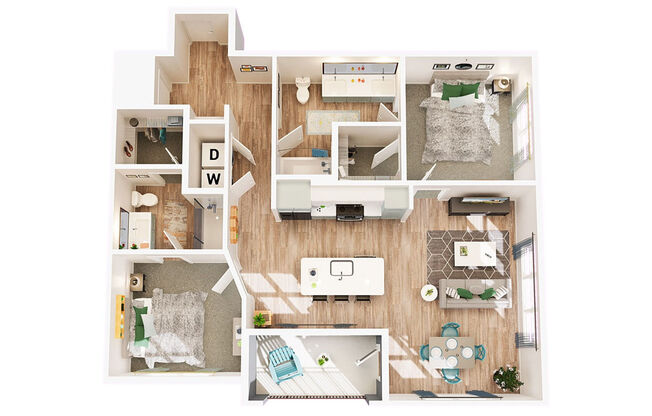 2 beds, 2 baths, 1,120 sqft, $1,616