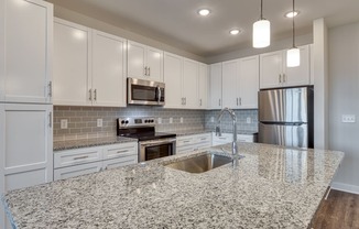Kitchen slab at The Bella at Westchester, Midlothian, VA