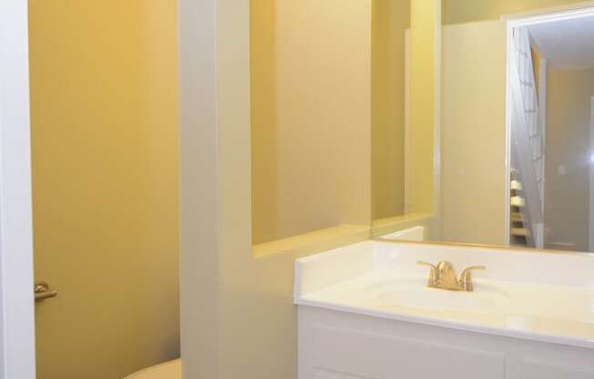 Ocean View Townhomes guest bathroom vanity and toilet