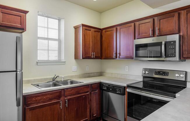 AMPLE CABINET SPACE