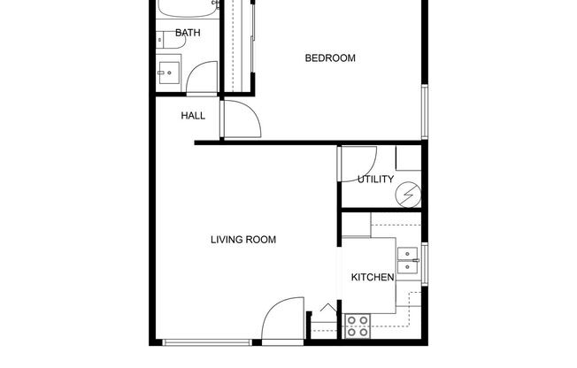 1 bed, 1 bath, 650 sqft, $1,125, Unit 201