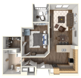 1 bed, 1 bath, 782 sqft, $3,249