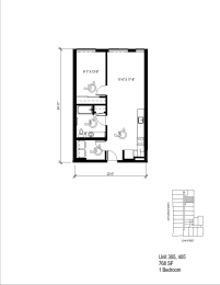 1 bed, 1 bath, 554 sqft, $1,960