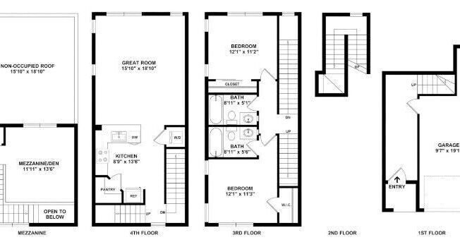 Two Bedroom Two Bath Floorplan