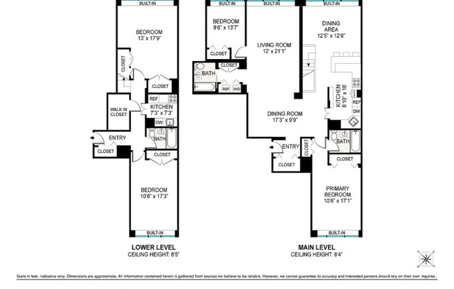4 beds, 3 baths, 2,200 sqft, $15,500, Unit 6H