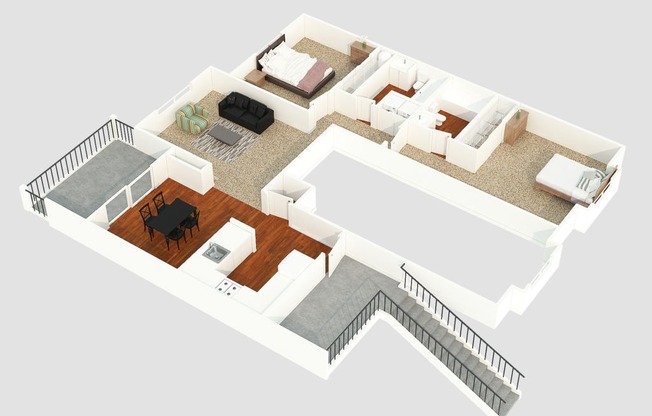 2 bedroom apartment floor plan