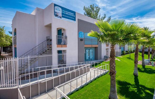 A building with a sign that says