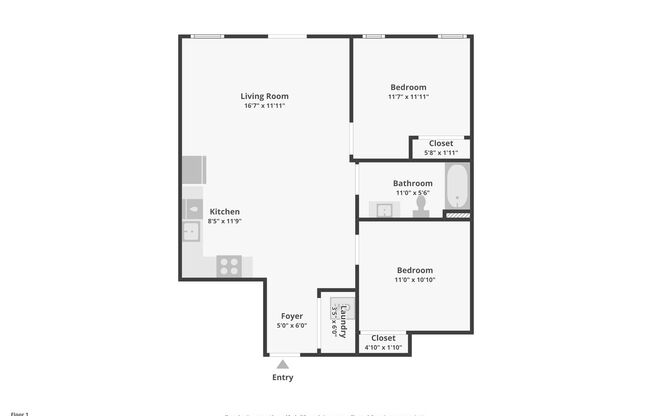 2 beds, 1 bath, 885 sqft, $2,899, Unit APT 402