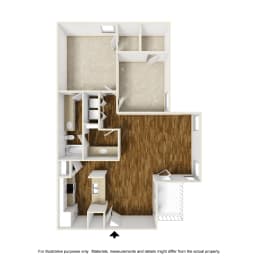 2 beds, 1 bath, 1,023 sqft, $1,801