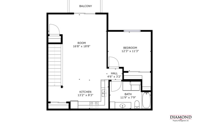 1 bed, 1 bath, $945