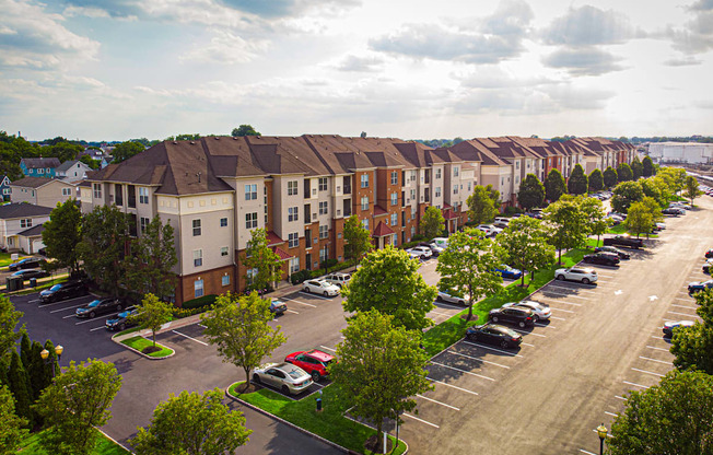 an aerial view at Bristol Station Apartments, Carteret