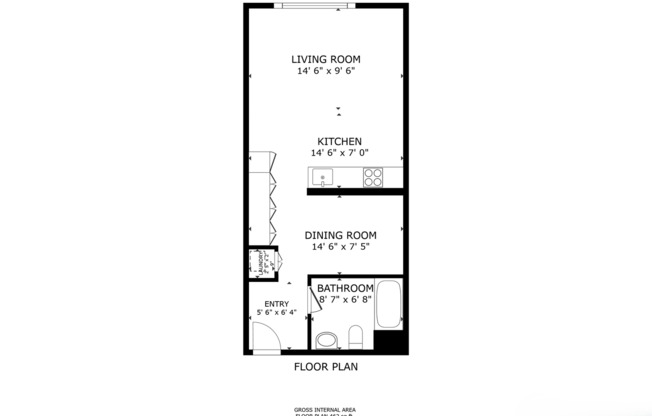 Studio, 1 bath, 460 sqft, $1,750, Unit 514