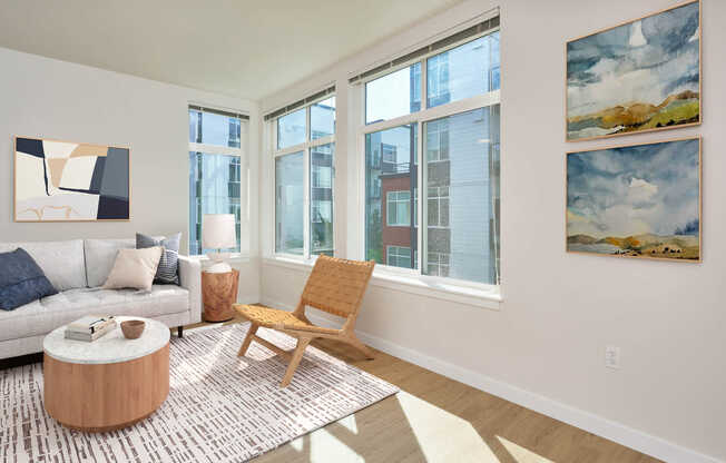 Living Room with Hard Surface Flooring