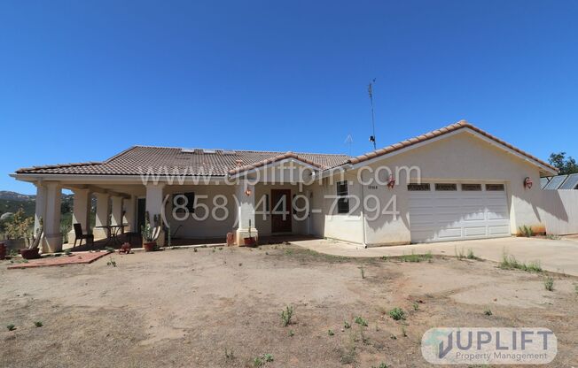 3 Bed, 2 Bath House w/ 2-Car Garage, Central HVAC, Very Private