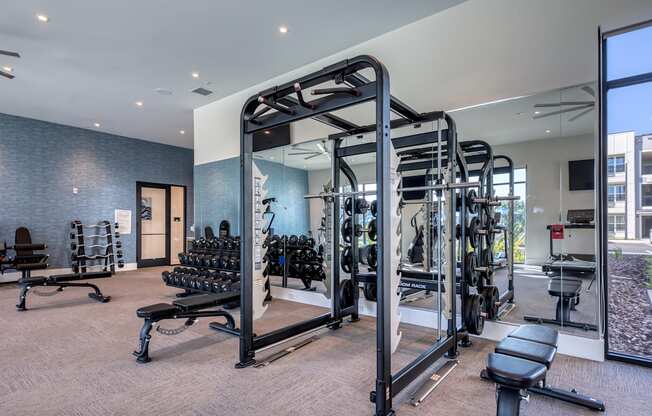 Resident gym.