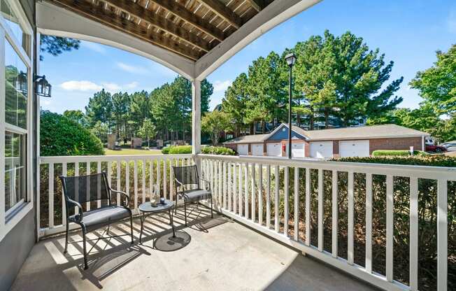 Spacious patio located at Sugarloaf Crossings Apartments in Lawrenceville, GA 30046