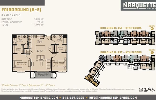 2 beds, 2 baths, 1,032 sqft, $2,095