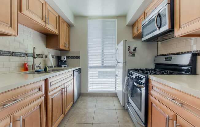 complete Kitchen at La Vista Terrace, California, 90046