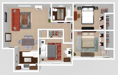 3 beds, 1 bath, 785 sqft, $1,495