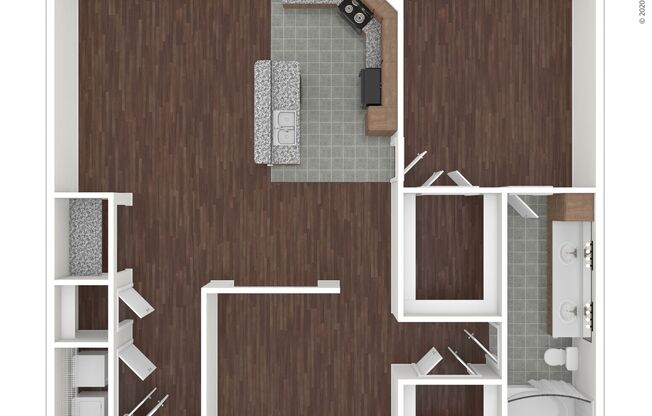 2 beds, 1 bath, 1,048 sqft, $1,430