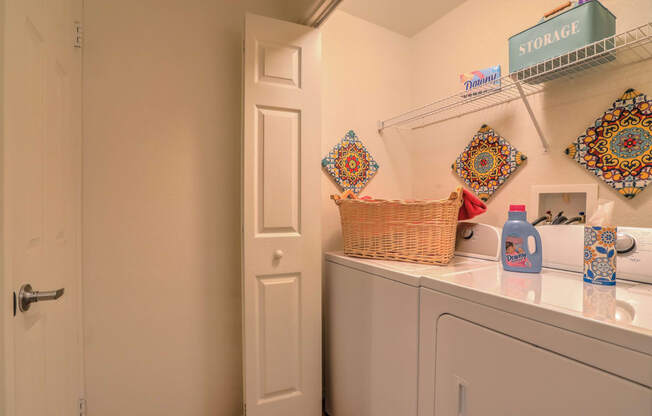 washer and dryer at Arterra, New Mexico