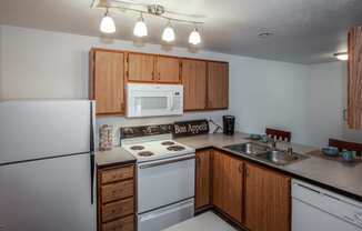 Farr Court Apartments Kitchen Counter and Appliances