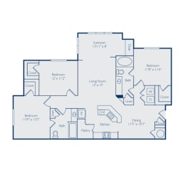 3 beds, 2 baths, 1,433 sqft, $2,037