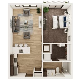 1 bed, 1 bath, 719 sqft, $1,248