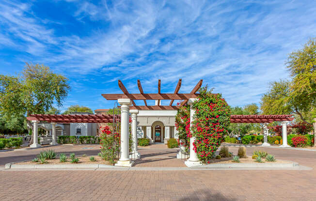 A view of the courtyard  at Trevi Apartment Homes, Arizona