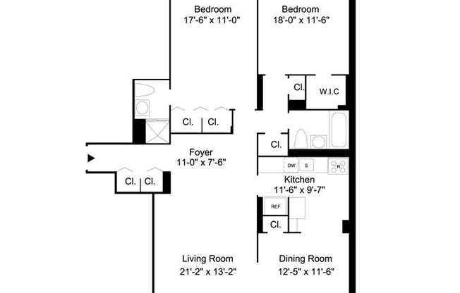 2 beds, 2 baths, $6,895, Unit ID 407