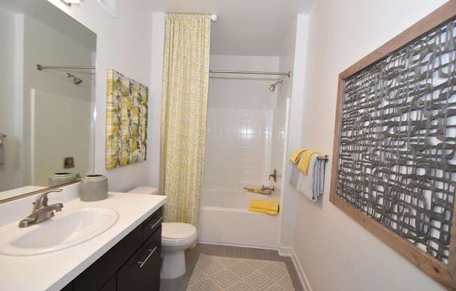 Bathroom with a White Sink