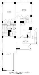 2 beds, 2 baths, 1,235 sqft, $1,656