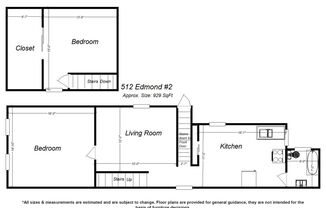 2 beds, 1 bath, 929 sqft, $1,459, Unit 512 Edmond St. #2