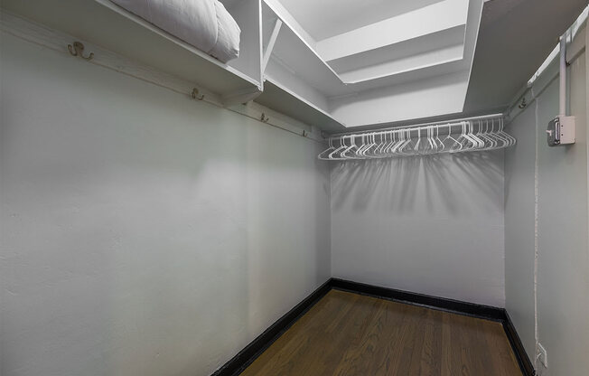 The Edison apartments spacious walk-in closet