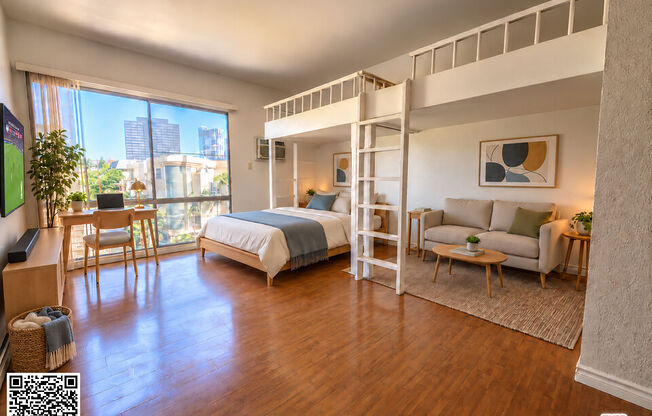 Studio, 1 bath, 388 sqft, $2,300, Unit 522