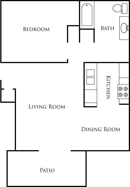 1 bed, 1 bath, 684 sqft, $1,550, Unit 153