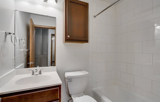 Welcome to Central Lakes of Uptown, where modern living meets comfort. Enjoy spacious bathrooms with elegant finishes and ample storage. Elevate your lifestyle today. Schedule a tour to see your new home!