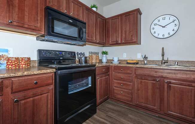 Modern Kitchen With Custom Cabinet at The Preserve by Picerne, N Las Vegas, NV, 89086