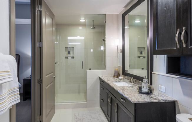 Rain Head Shower with Bench