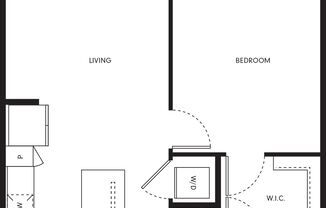 1 bed, 1 bath, 662 sqft, $1,499, Unit 515