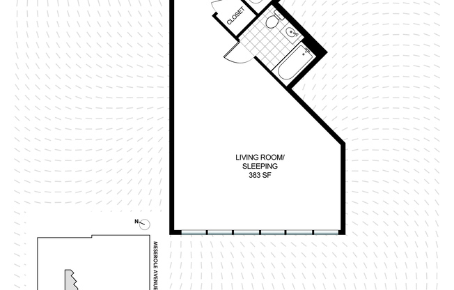 Studio, 1 bath, $5,000, Unit 3A