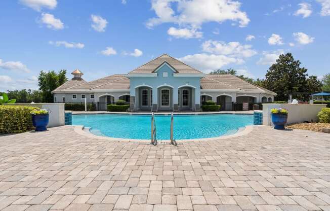 Community Pool with Lounge Chairs at Ballantrae Apartments, Sanford