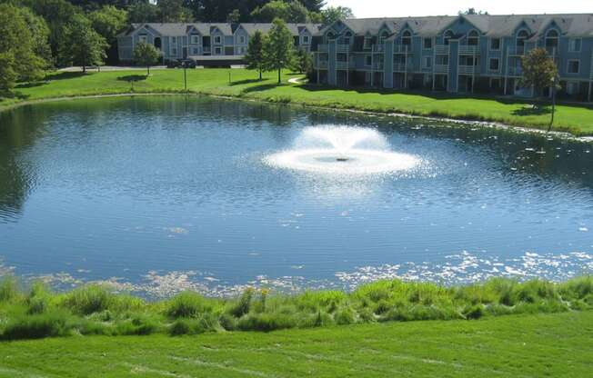 Pristine Pond Landscaping at Canal Club Apartments, Lansing, 48917