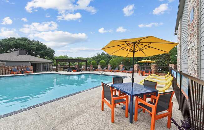 Pool at Brighton Place in Lewisville, TX