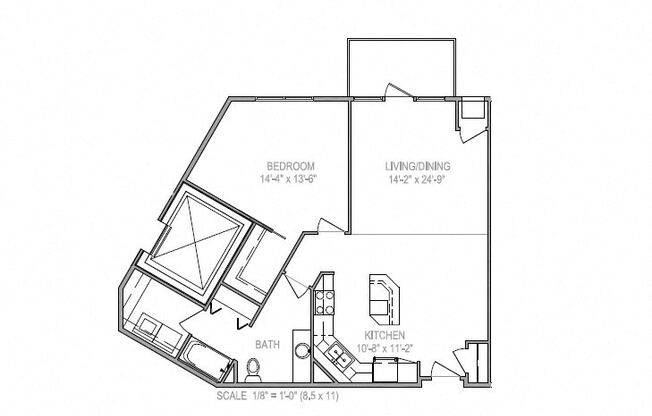 1 bed, 1 bath, $1,520