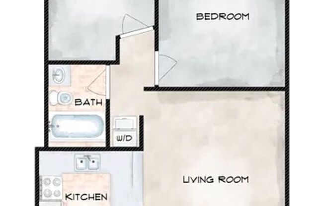 2 beds, 1 bath, 650 sqft, $2,365, Unit Unit 007