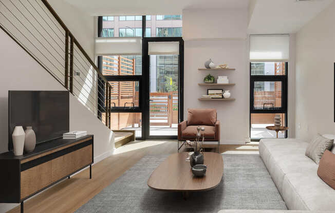 Living Room with Hard Surface Flooring